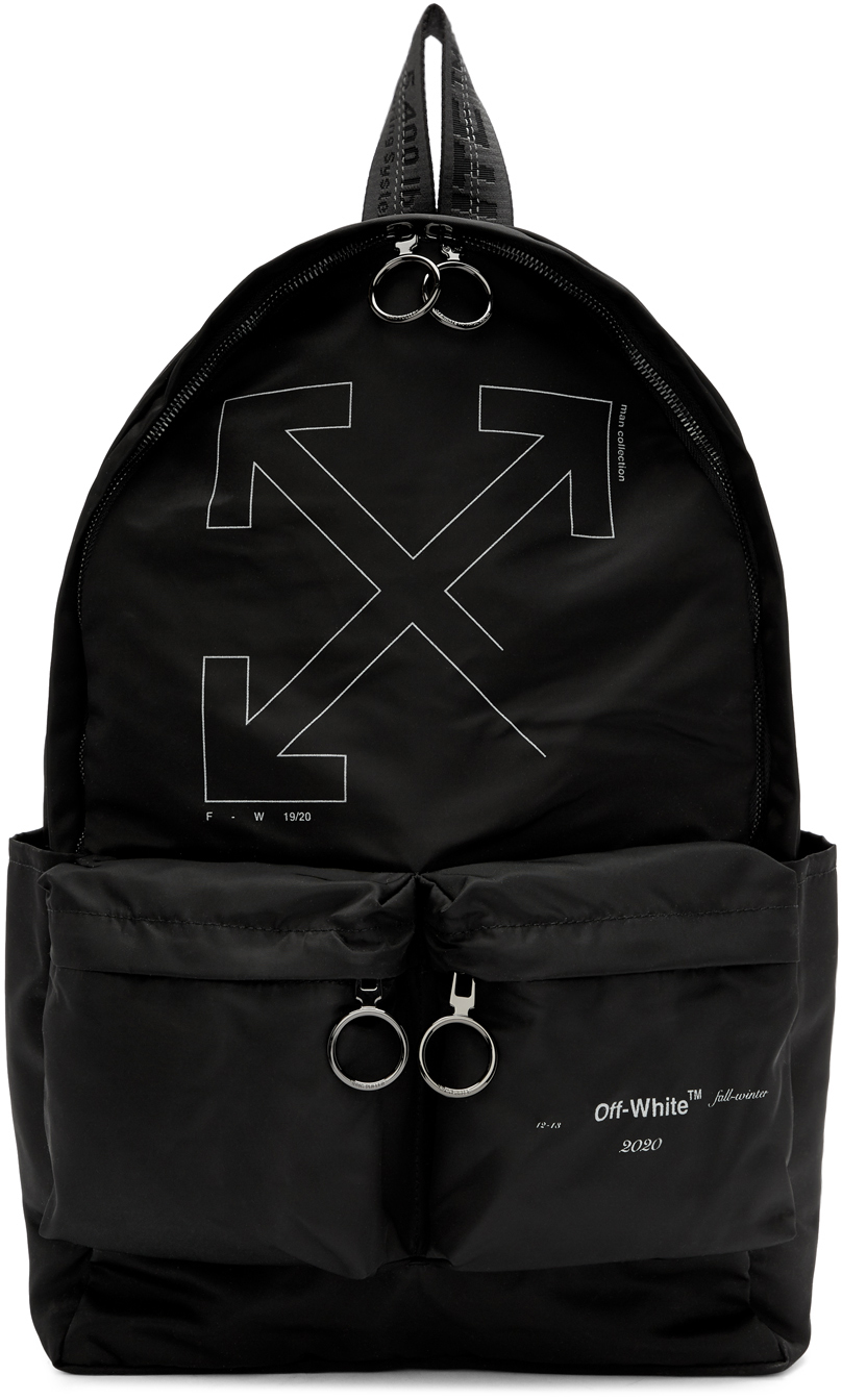 Black Unfinished Arrows Backpack