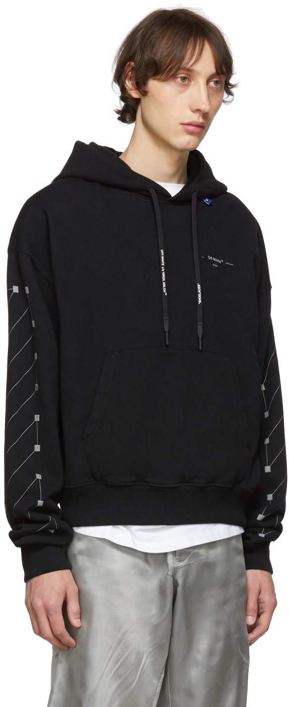 black and silver hoodie