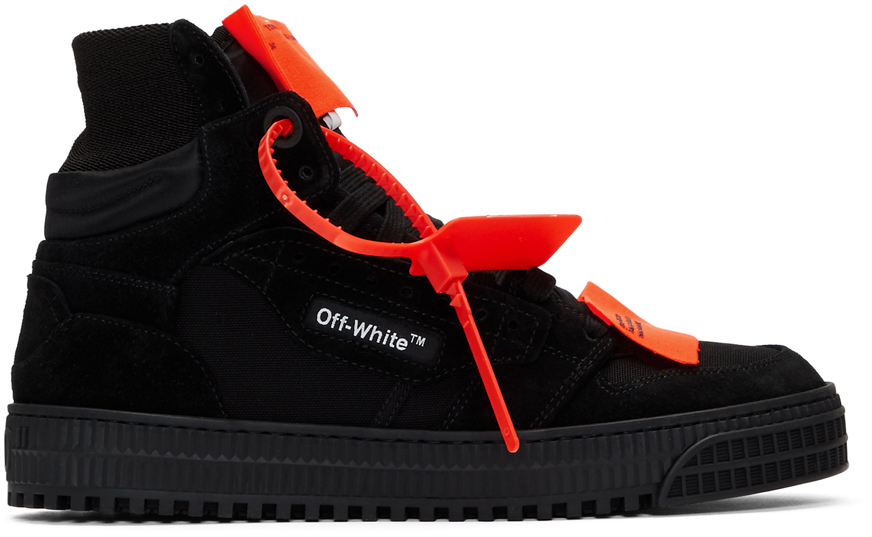 off white high top black