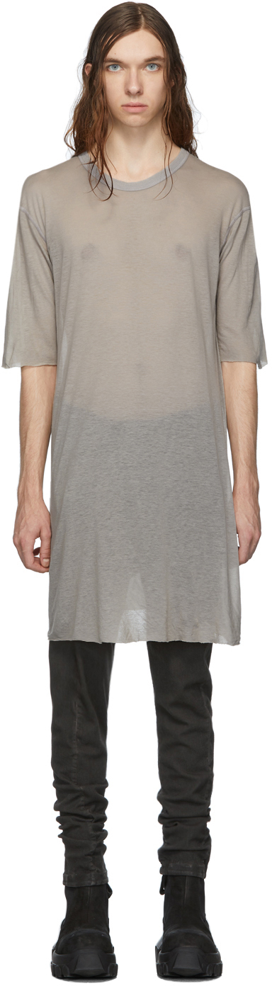 Boris Bidjan Saberi: Grey Dyed T-Shirt | SSENSE