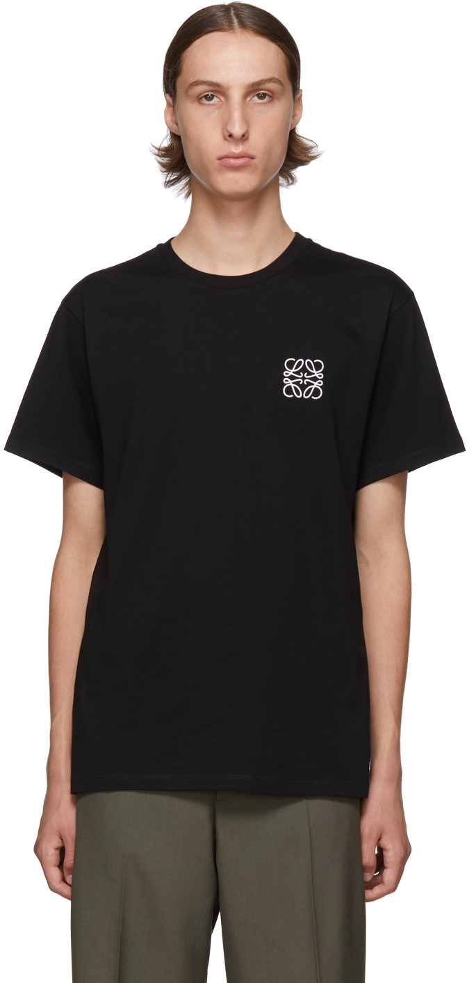 Loewe: Black Anagram T-Shirt | SSENSE