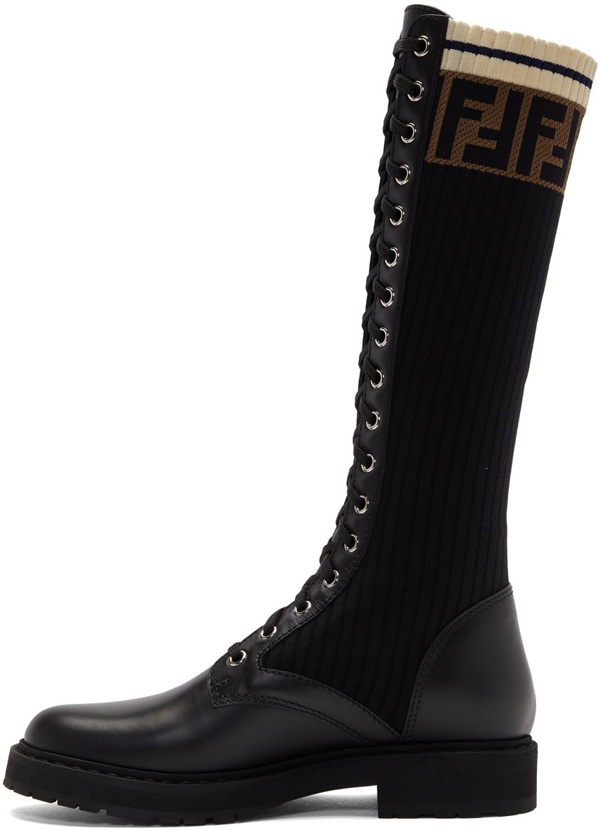 fendi tall combat boots