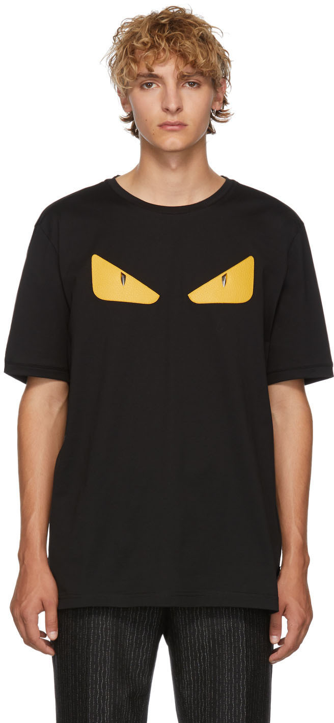 fendi black and yellow shirt