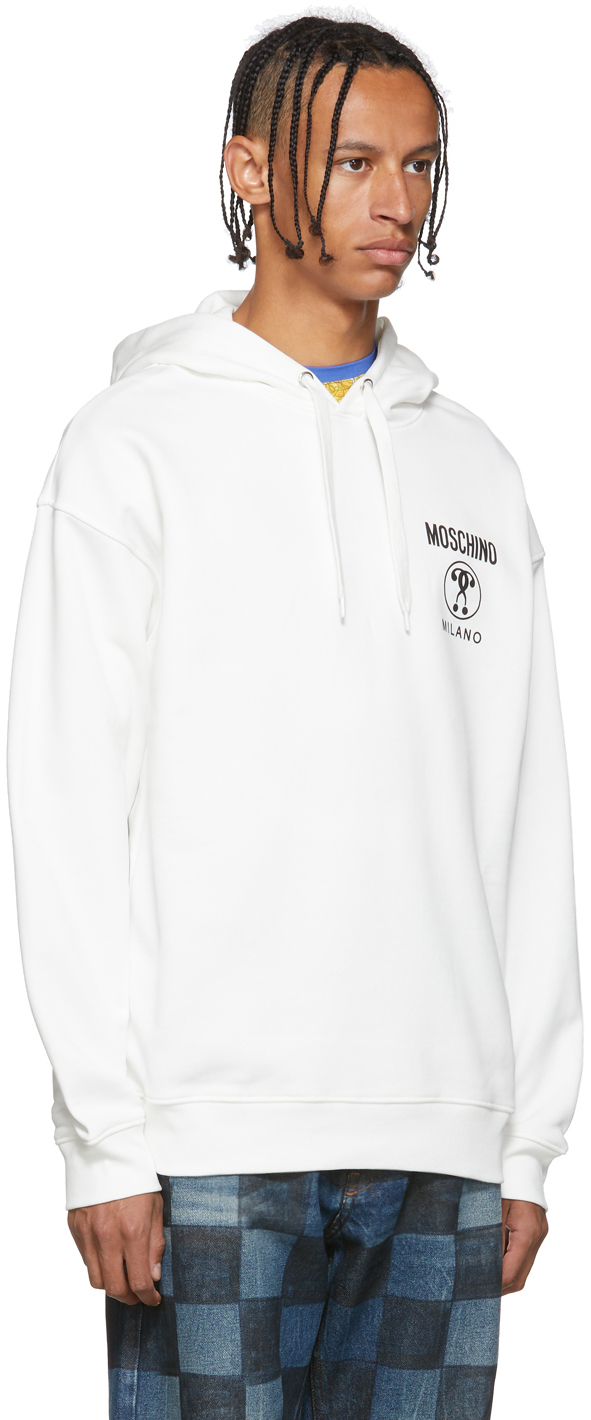 moschino white hoodie