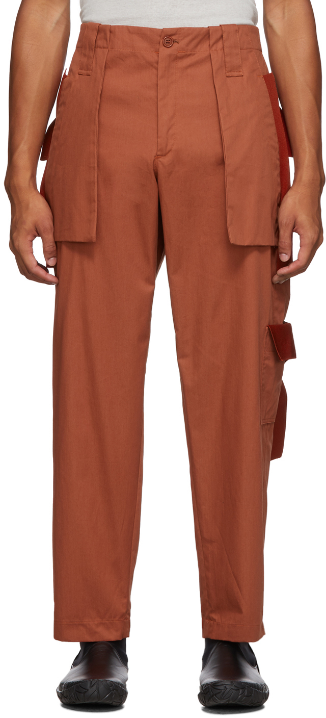 Craig Green Orange Utility Rib Trousers