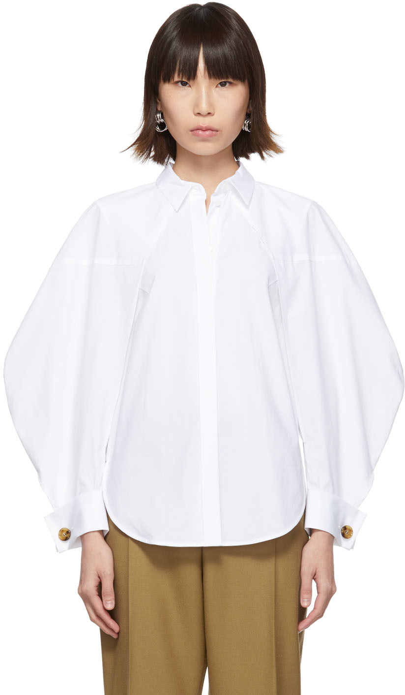 Enfold: White Two-Way Shirt | SSENSE