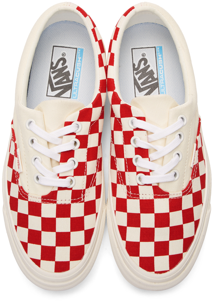off white vans red