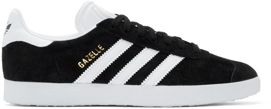 adidas Originals: Black Gazelle Sneakers | SSENSE