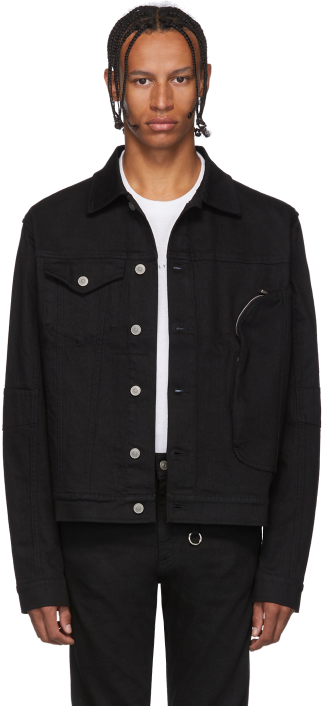 1017 ALYX 9SM: Black Denim Pocket Jacket | SSENSE