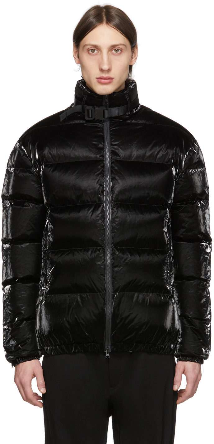 1017 ALYX 9SM: Black Down Tyvek Puffer Jacket | SSENSE