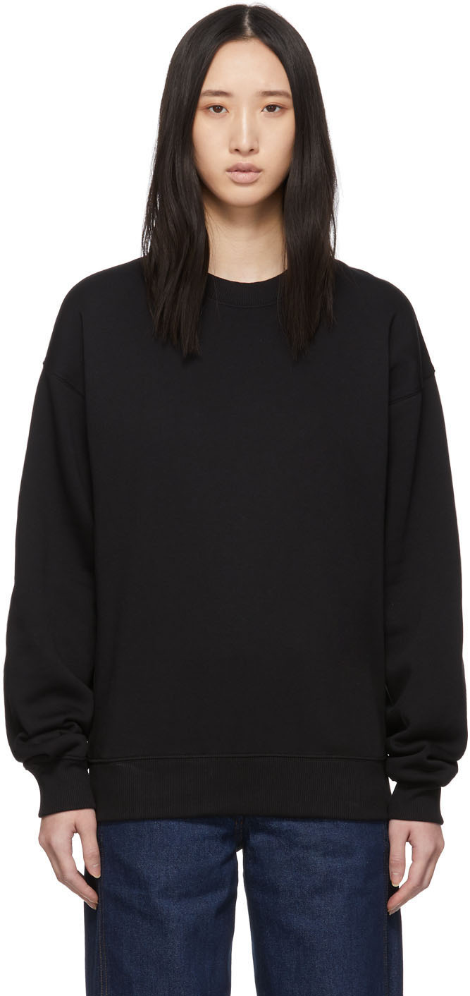 Victoria Victoria Beckham: Black Logo Tape Sweater | SSENSE