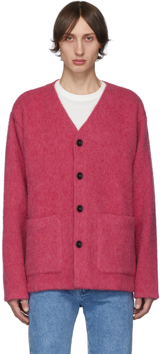 Our Legacy: Pink Shetland Wool Cardigan | SSENSE
