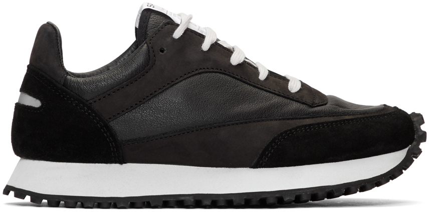 Spalwart: Black Nappa Tempo Low Sneakers | SSENSE