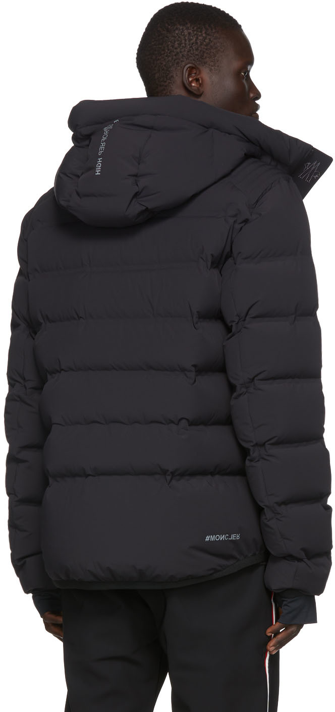 Moncler Grenoble: Blouson matelassé noir Lagorai | SSENSE France