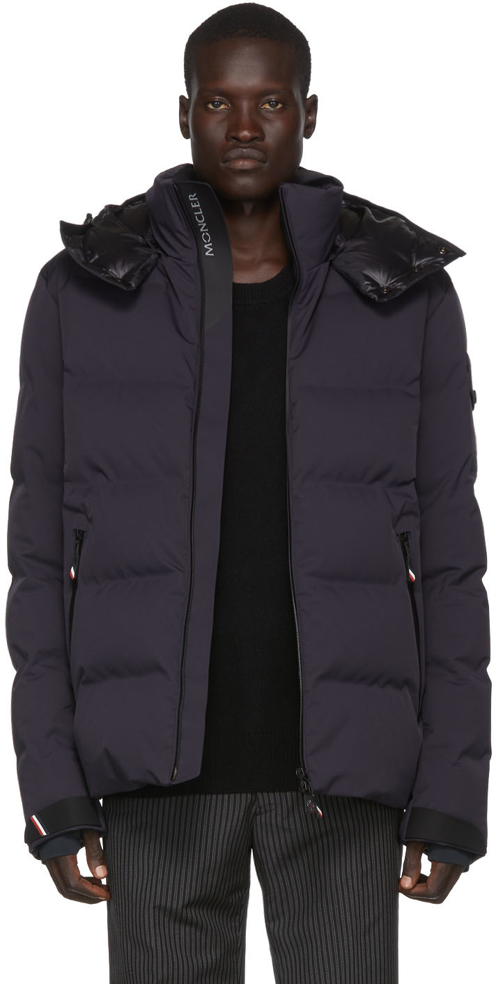 Navy Down Montgetech Jacket by Moncler Grenoble on Sale