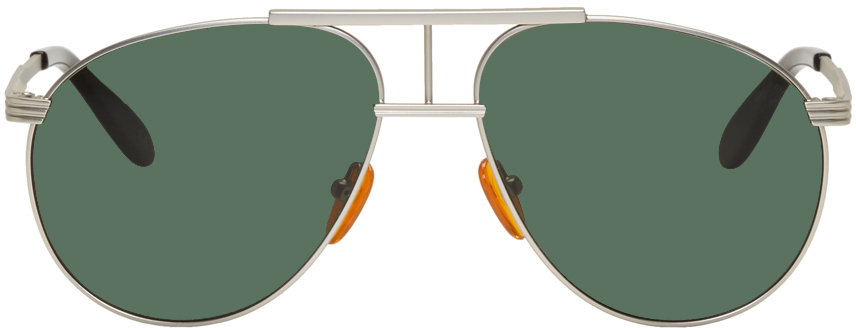 Han Kjobenhavn: Silver Matte High Sunglasses | SSENSE Canada