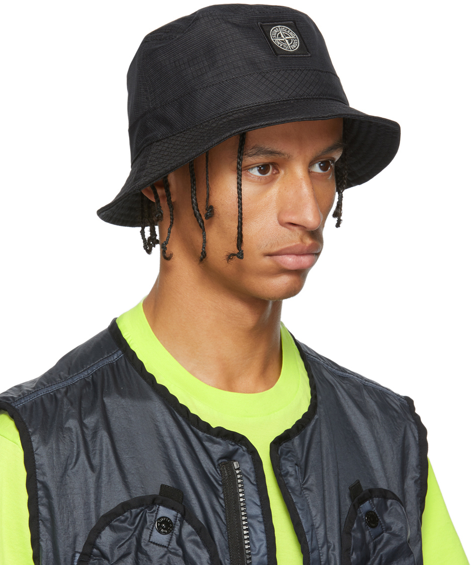 mens stone island bucket hat
