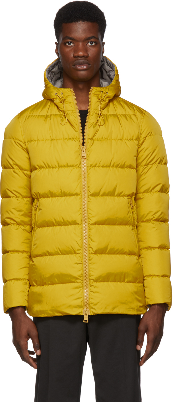 Herno: Yellow Down Laminar Chamonix Jacket | SSENSE UK