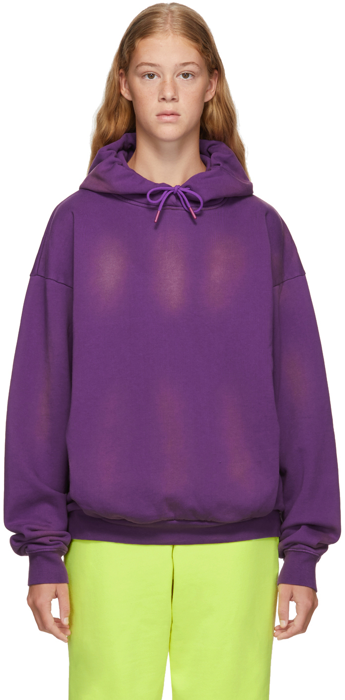 martine rose hoodie purple