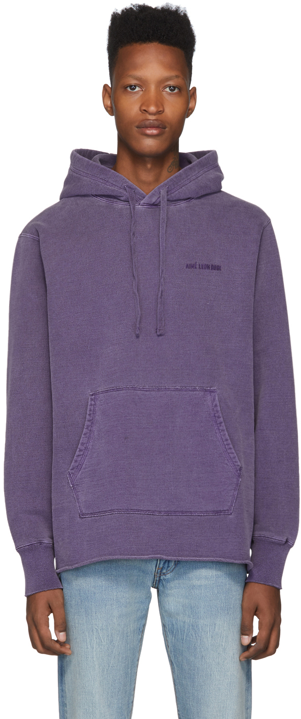 washed purple hoodie