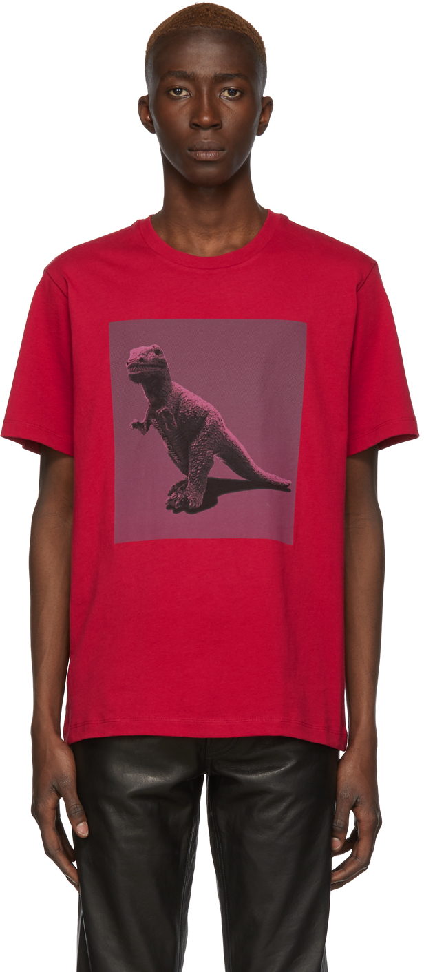 Coach 1941: Red Sui Jianguo Edition Dinosaur Rexy T-Shirt | SSENSE