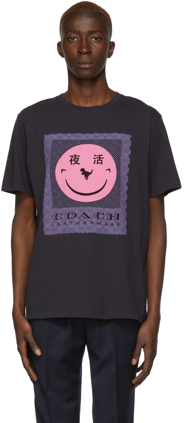 Coach 1941: Black Yeti Out Edition Rexy Logo T-Shirt | SSENSE