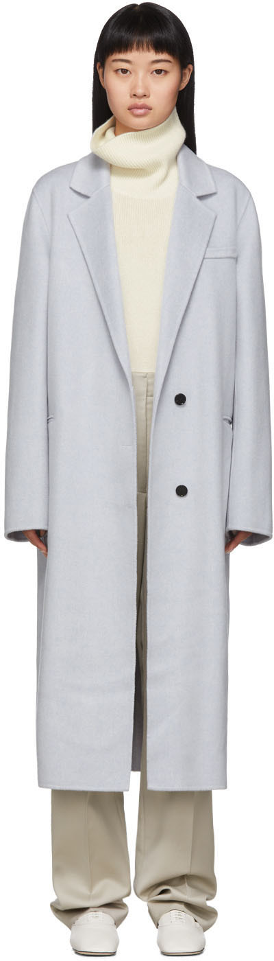 grey cashmere coat