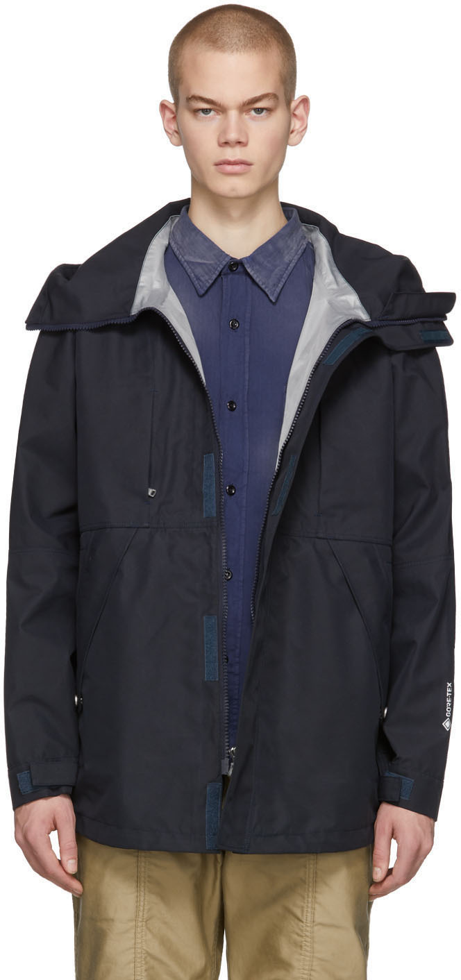 Navy Hiker Hooded Jacket