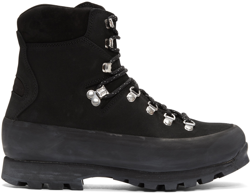 black hiker boots
