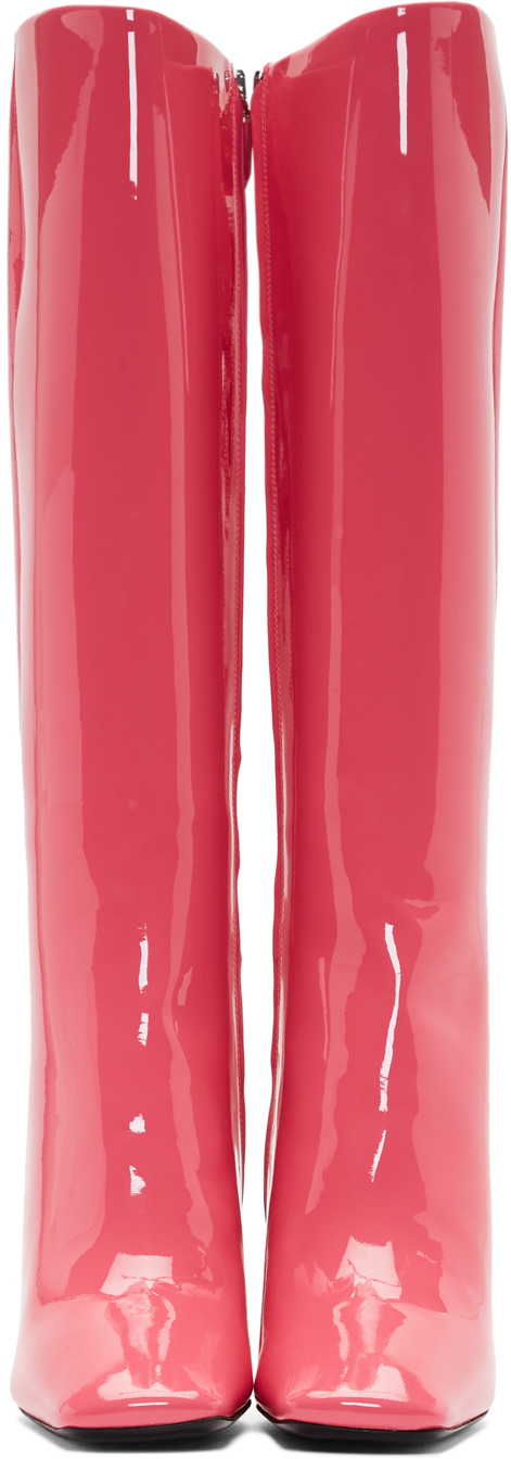prada boots pink