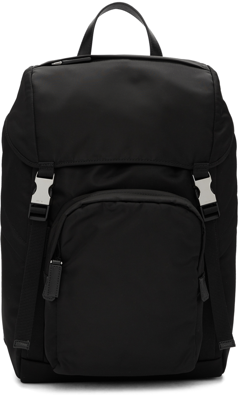 Prada: Black Technical Backpack | SSENSE