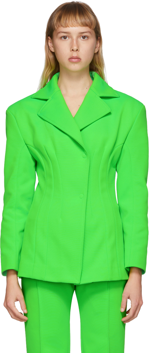 sport coats and suit jackets Kwaidan Editions Synthetic Tailored Suit Jacket in Green Womens Clothing Jackets Blazers 