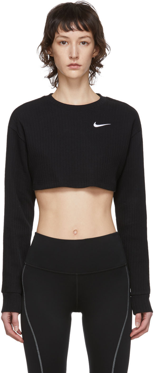 nike crop top long sleeve