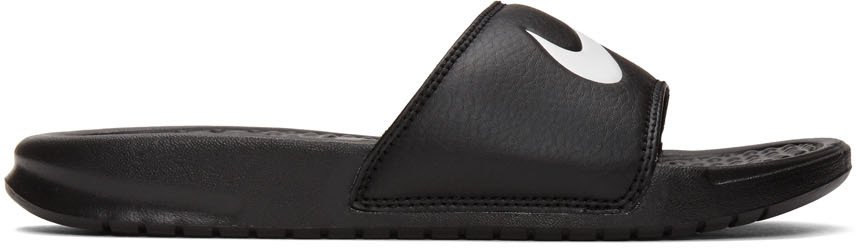 nike black benassi slides