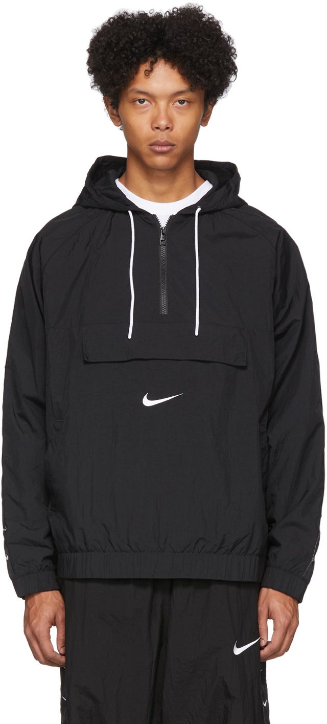 Nike: Black Pullover Jacket