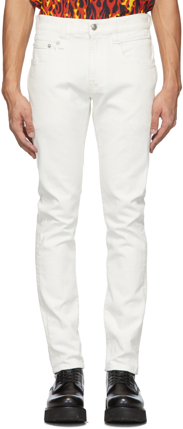 r13 white jeans