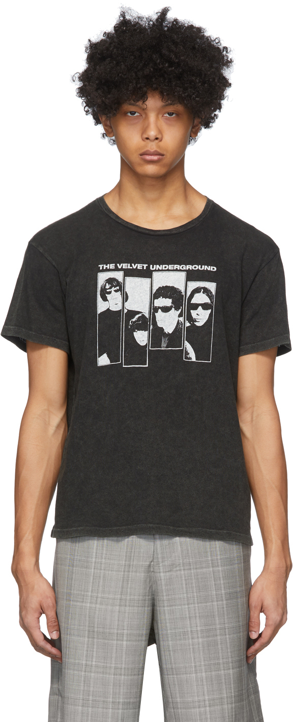 R13 The Velvet Underground Edition ブラック Boy T シャツ SSENSE 日本