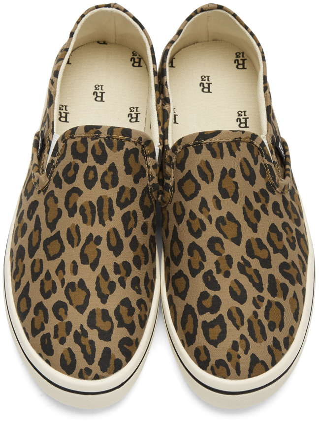 r13 leopard sneakers