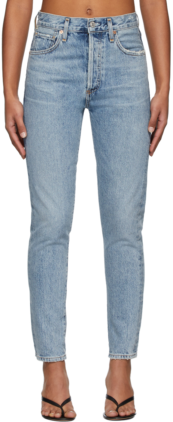 citizens of humanity liya high rise classic fit jeans
