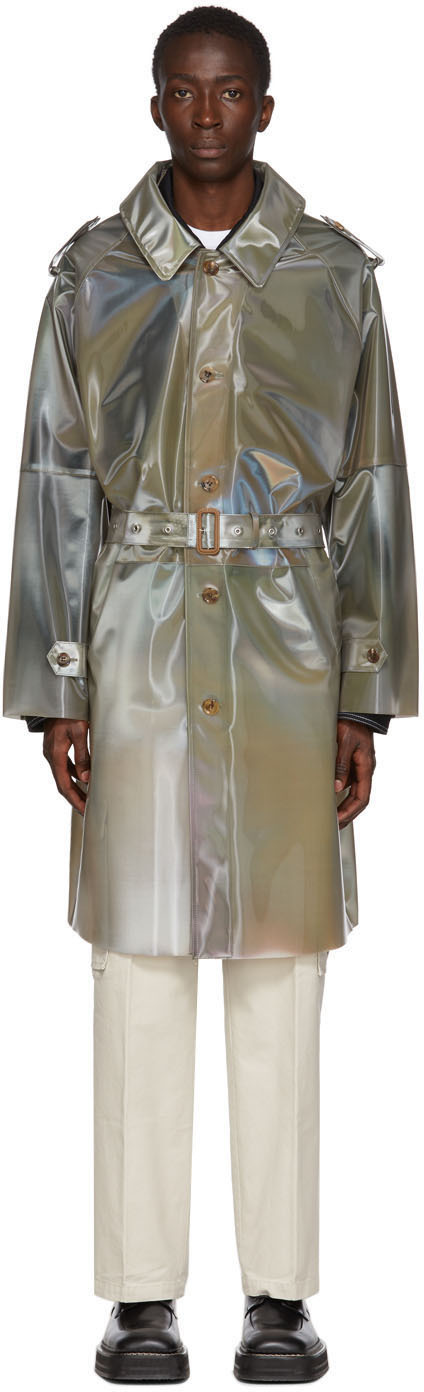 Beige Invisible Lenticular Coat