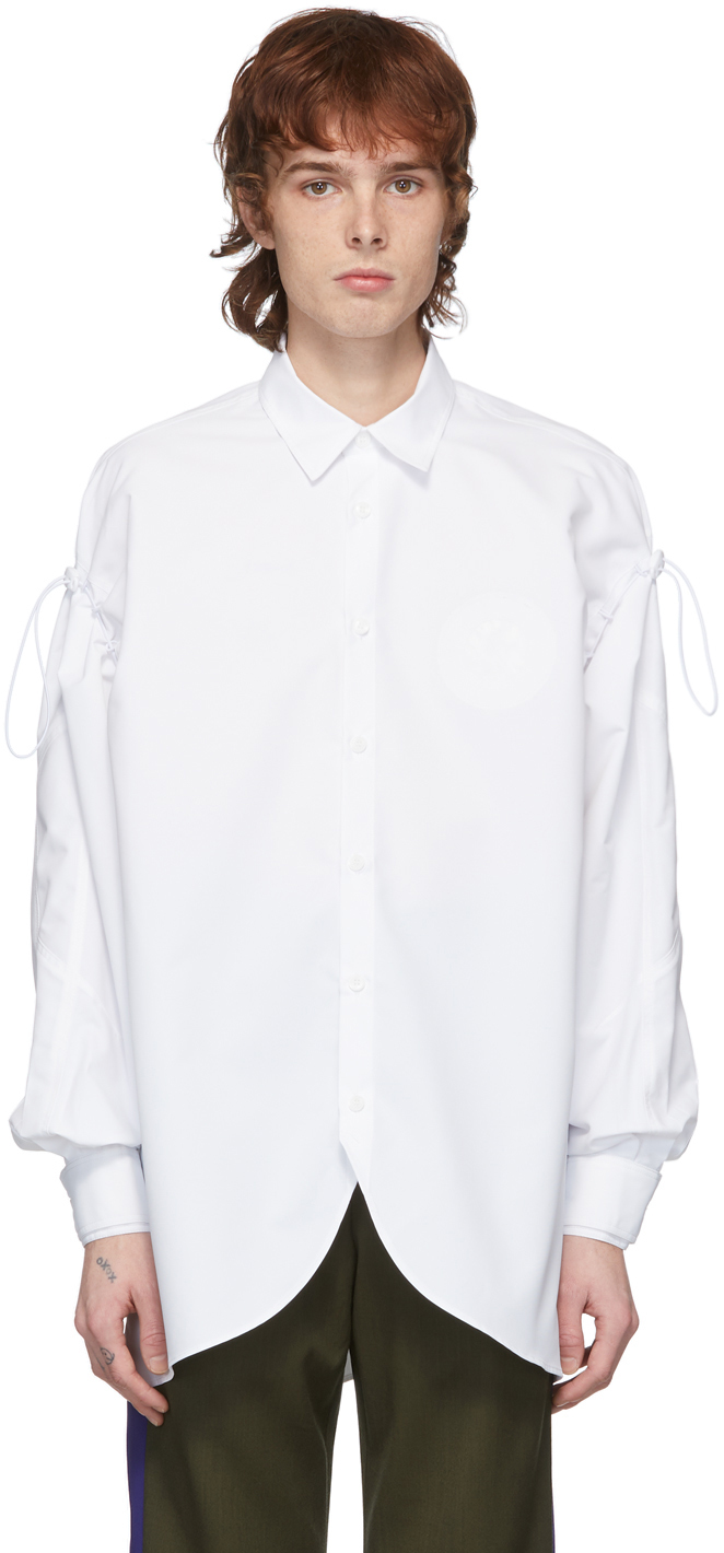 ADER error: White Oblique Shirt | SSENSE Canada