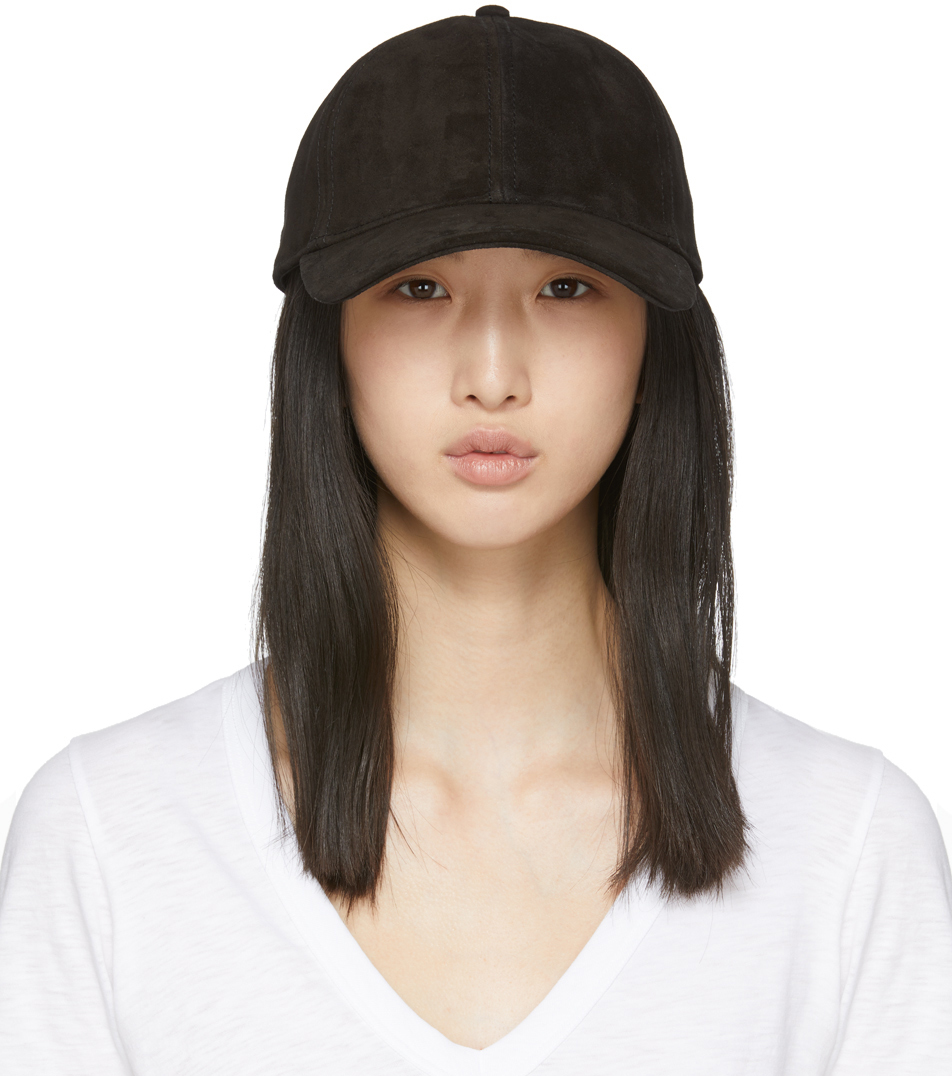 rag and bone suede baseball cap
