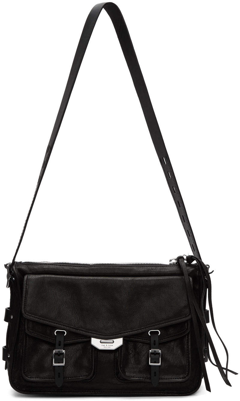rag & bone Black Field Messenger Bag SSENSE