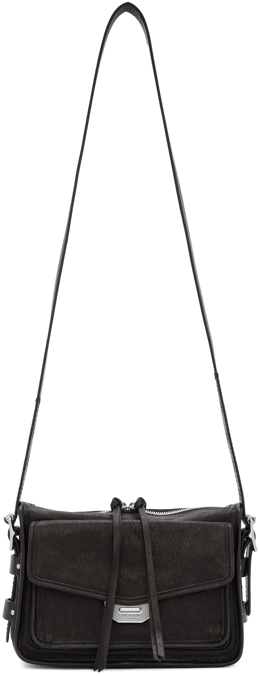 rag & bone Black Small Field Messenger Bag SSENSE Canada