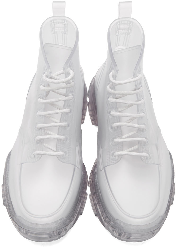 transparent rubber shoes