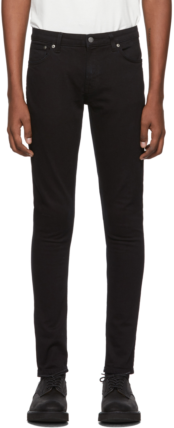 nudie jeans skinny lin black