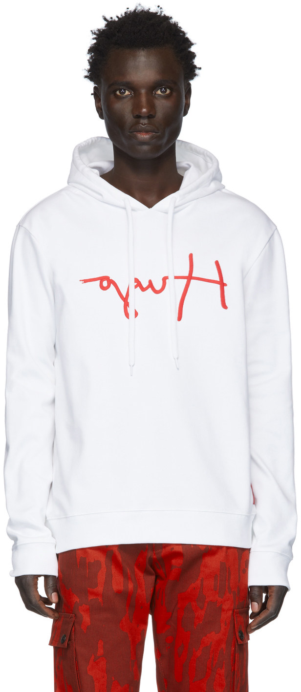 hugo white sweatshirt