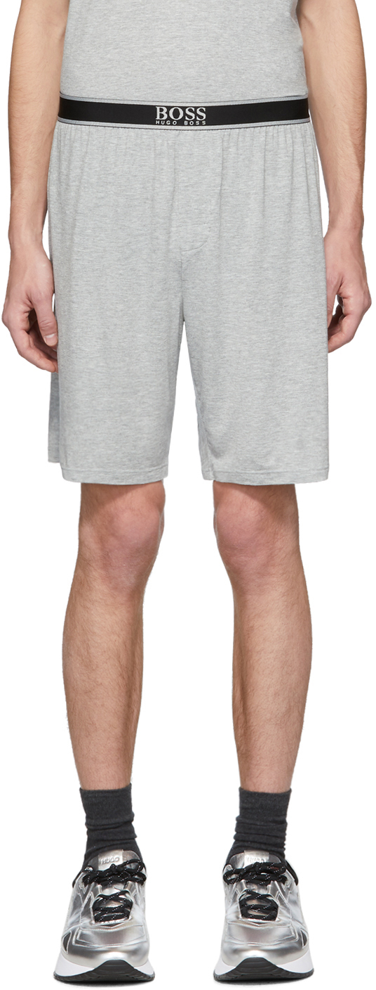 BOSS: Grey Comfort Shorts | SSENSE