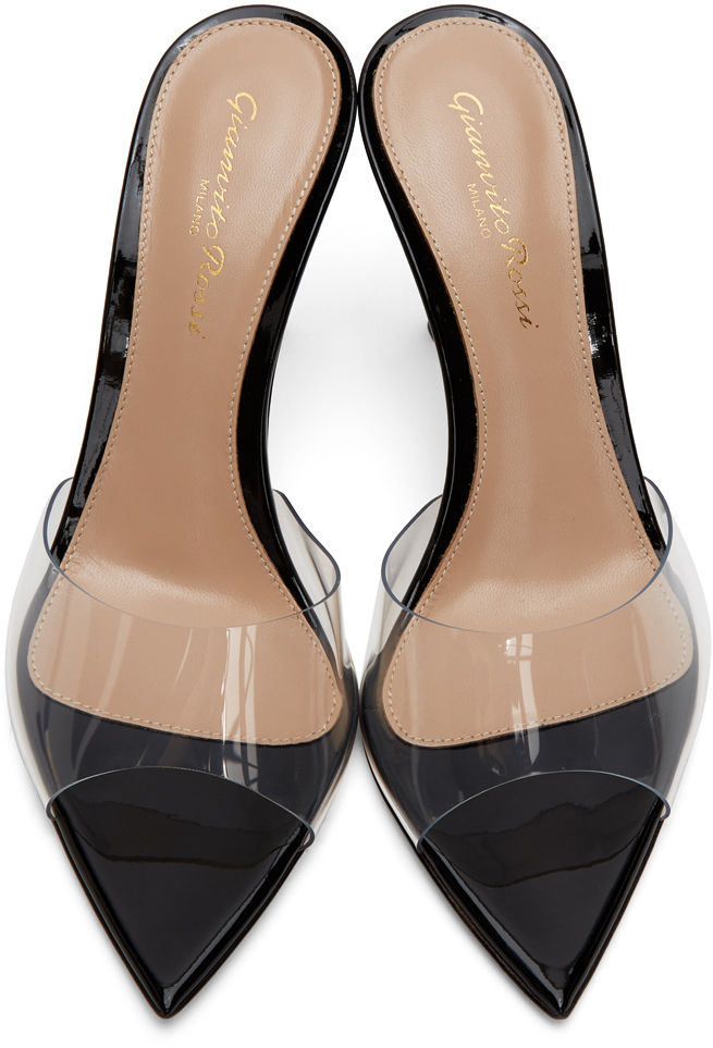 Gianvito Rossi: Black Elle 85 Heeled 