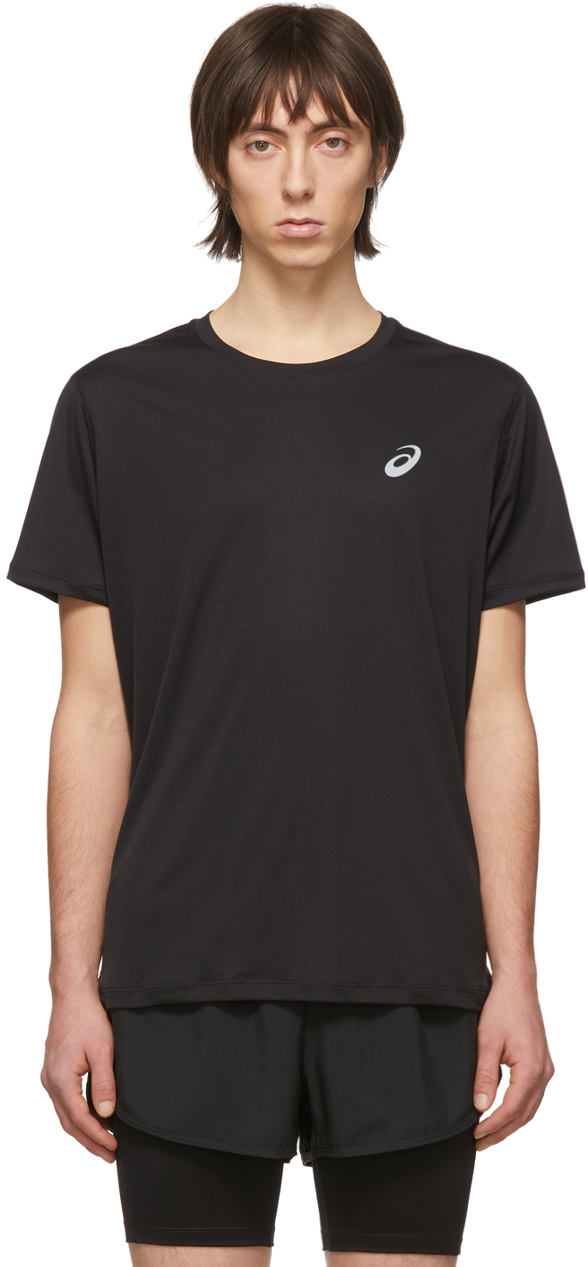 Asics: Black Silver T-Shirt | SSENSE